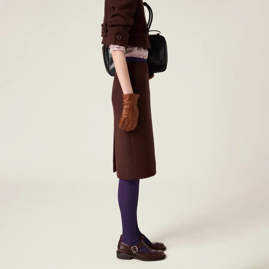 Natté Pencil Skirt