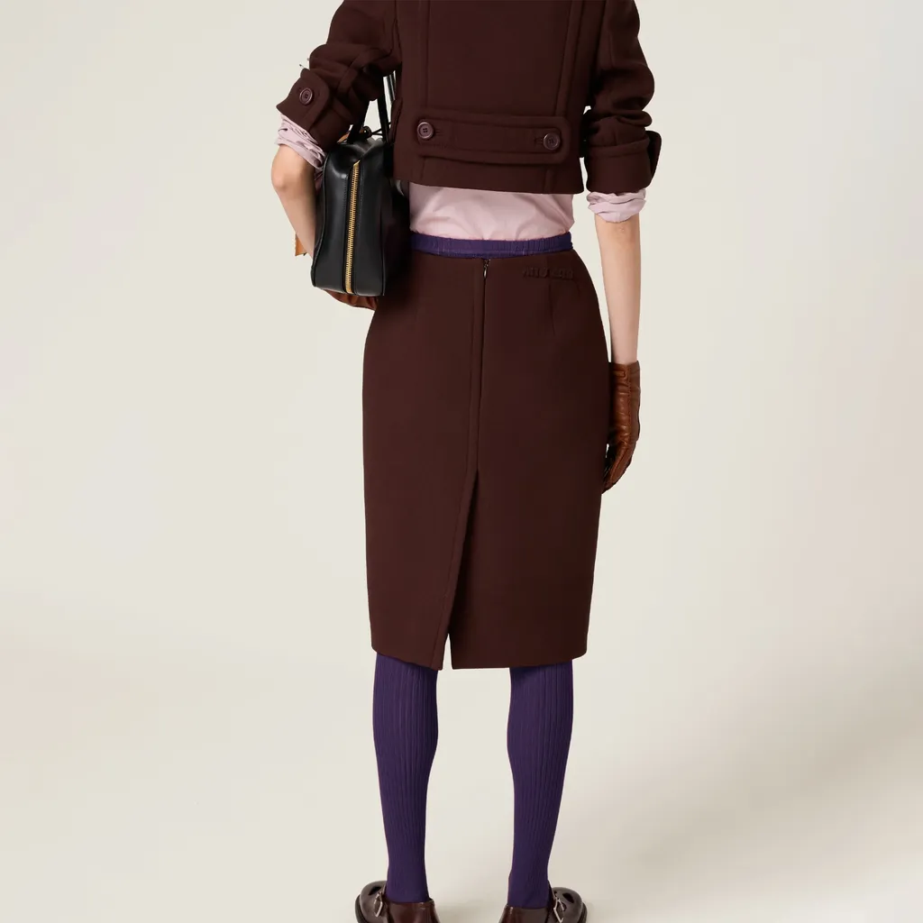 Natté Pencil Skirt