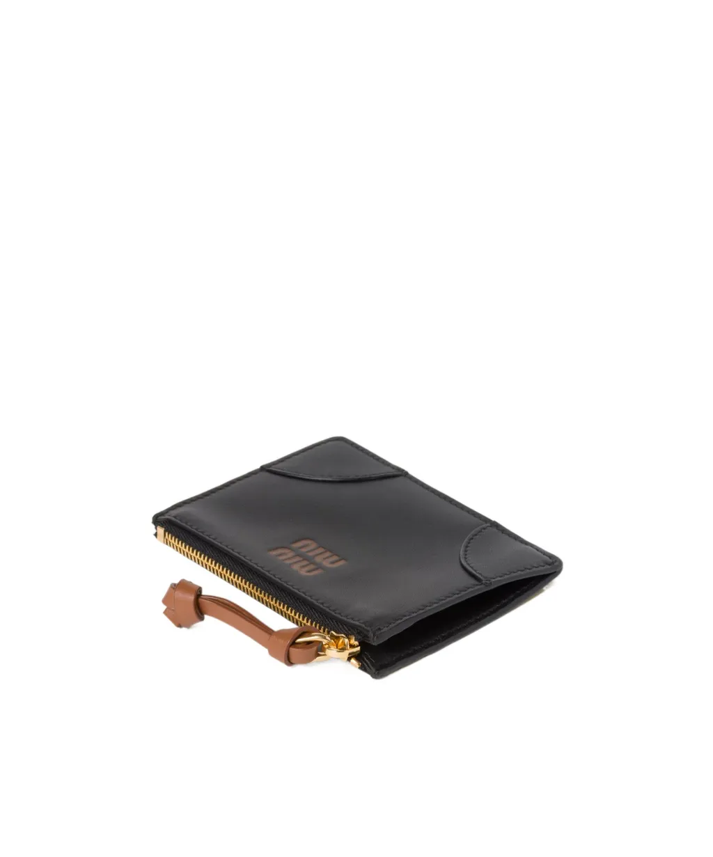 Logo-Embossed Zipped Wallet