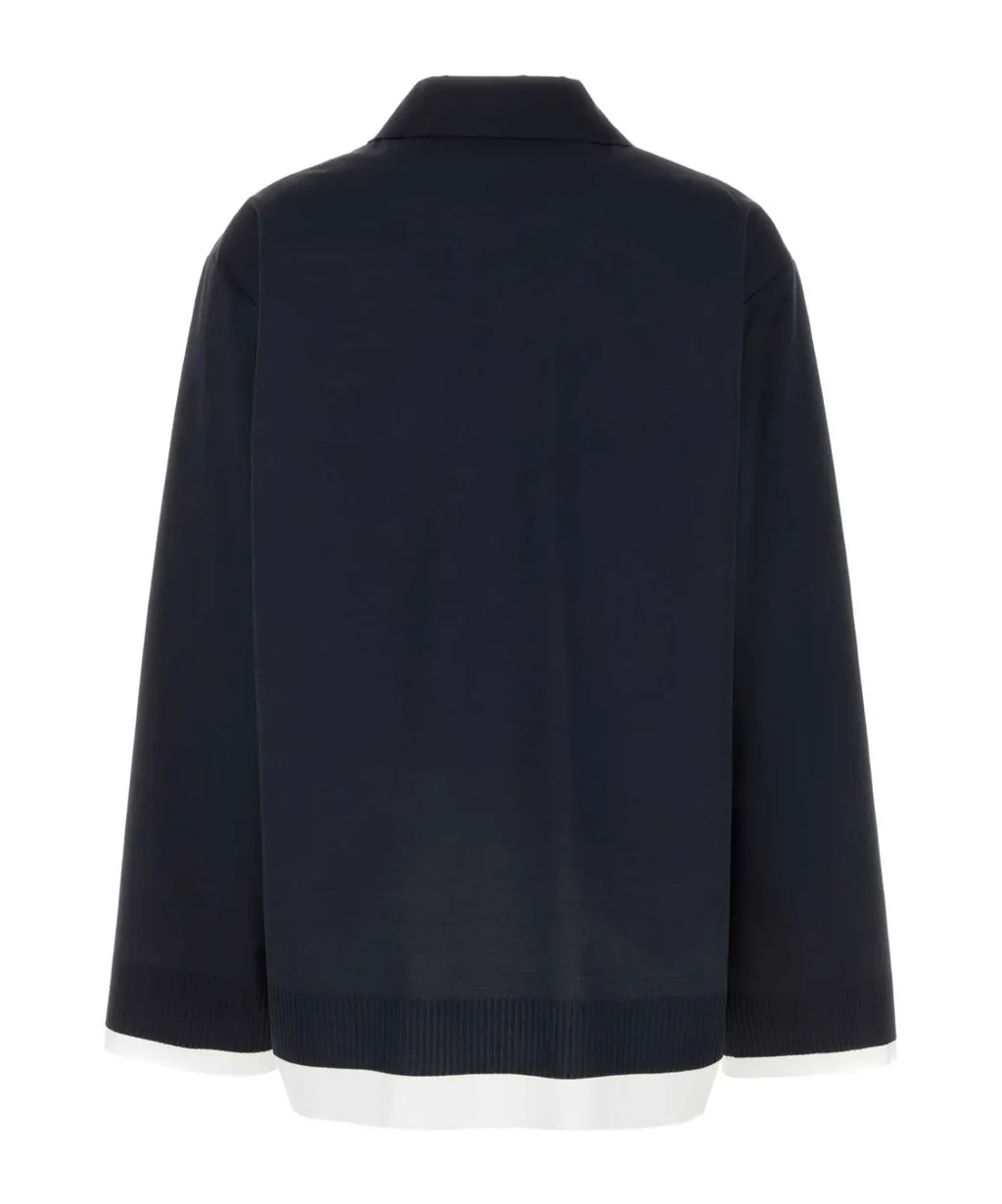 Double-Layer Button-Up Shirt