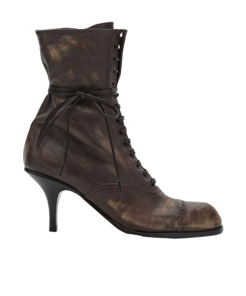 High-Heeled Short Boots
