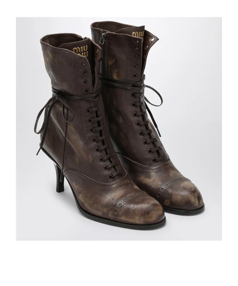 High-Heeled Short Boots