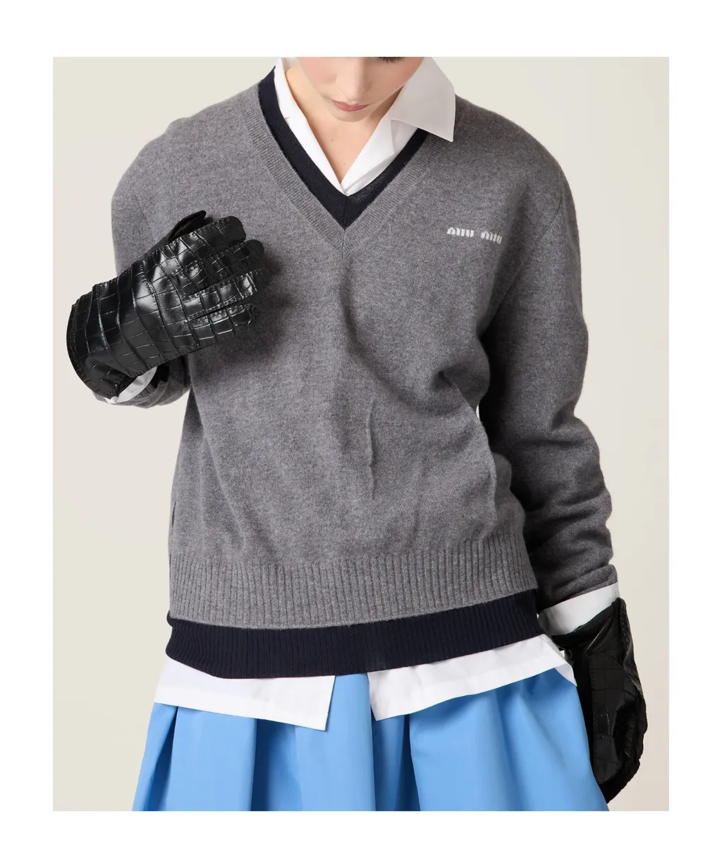Layered V-Neck Jumper