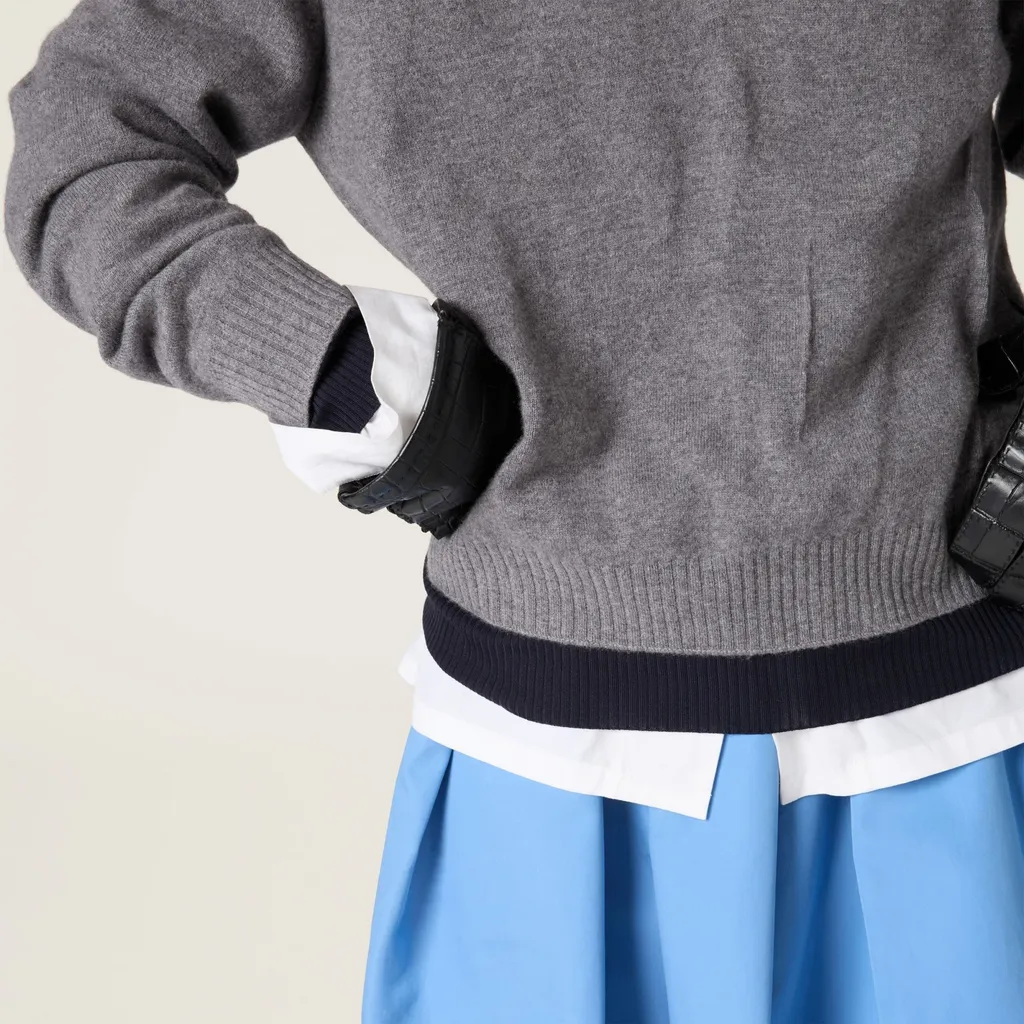 Layered V-Neck Jumper