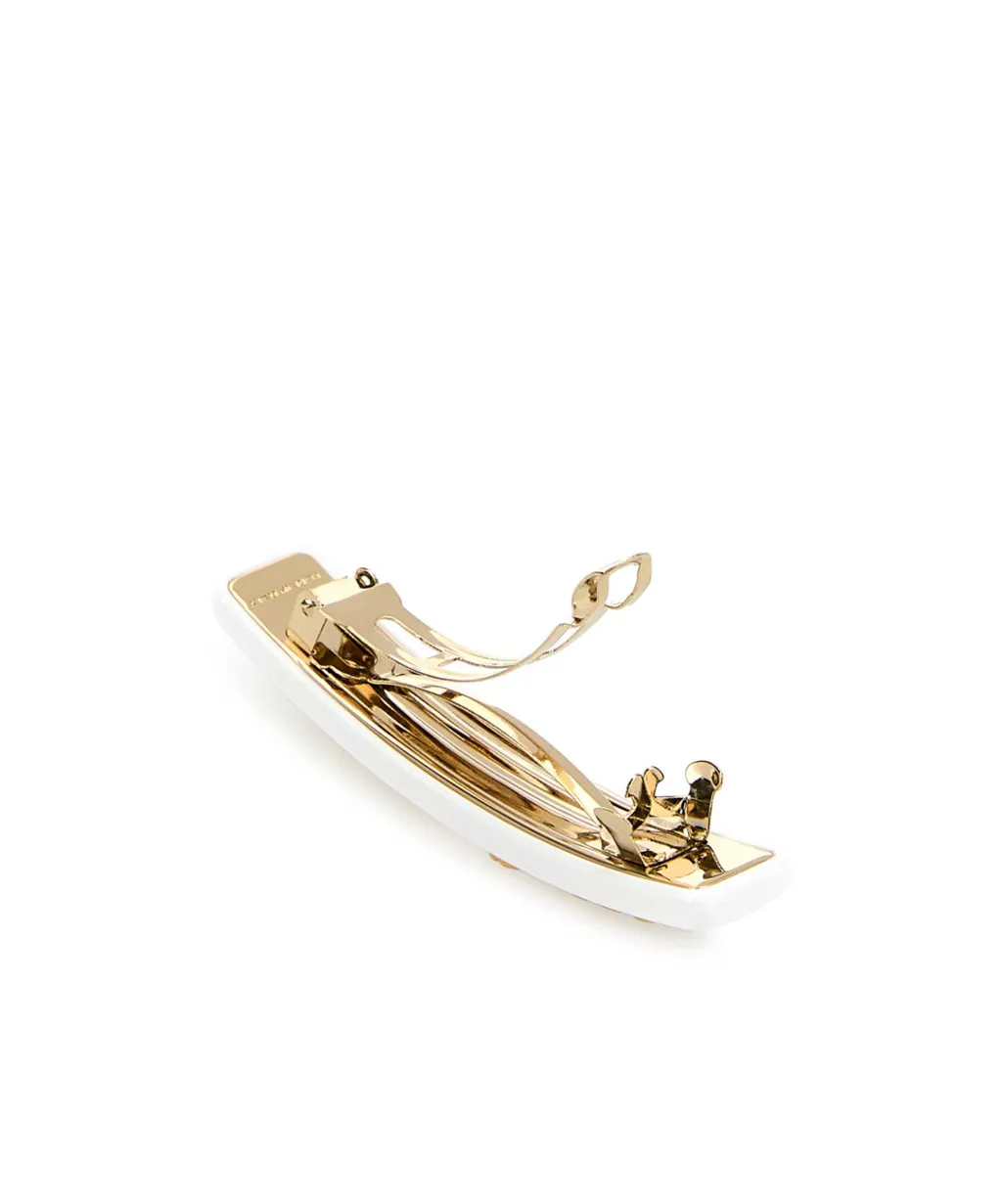 Logo-Plaque Clip Fastened Hair Clip