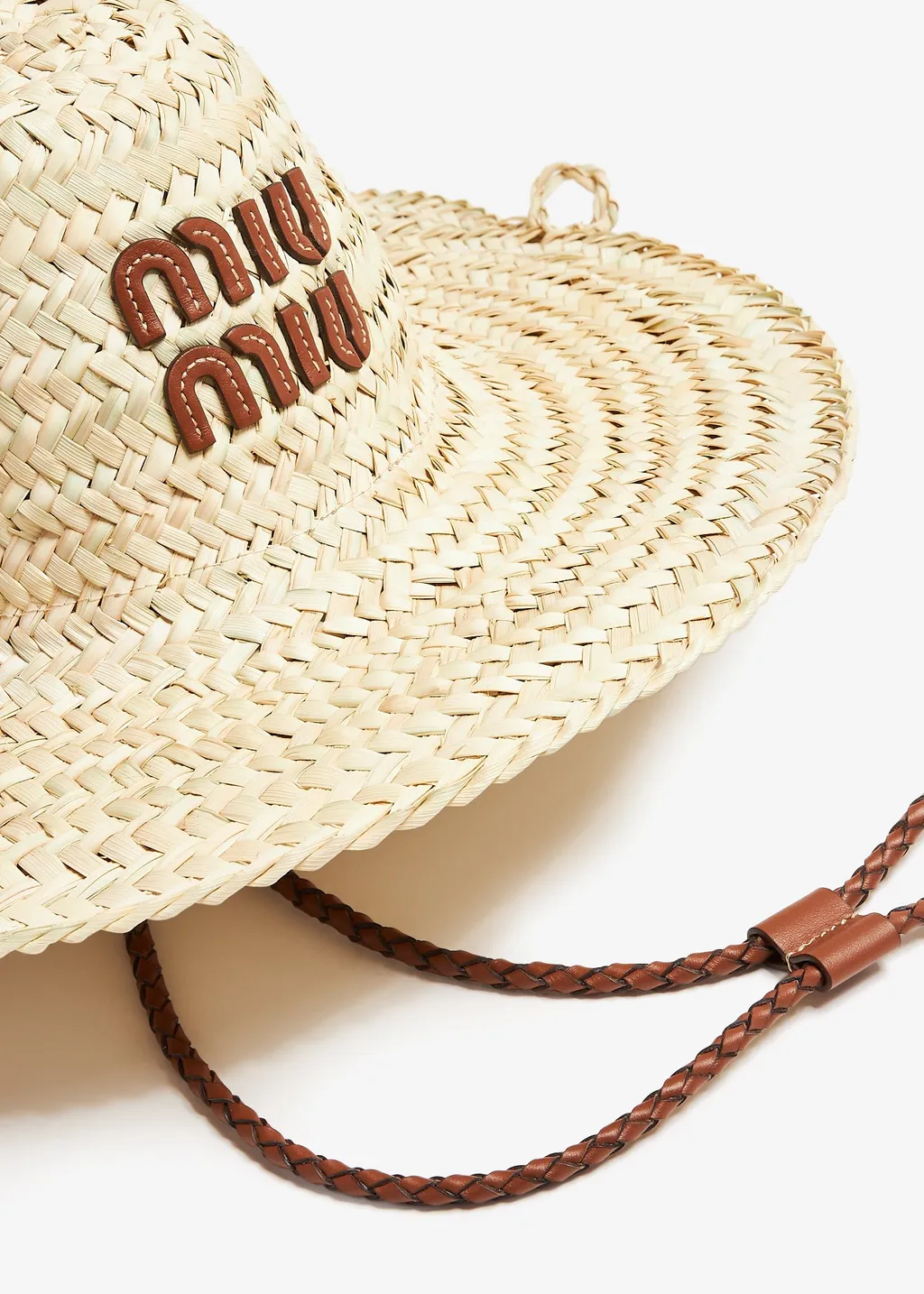 Braided Strap Wide Brim Hat