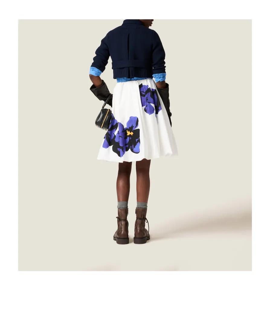 Floral Printed A-Line Skirt