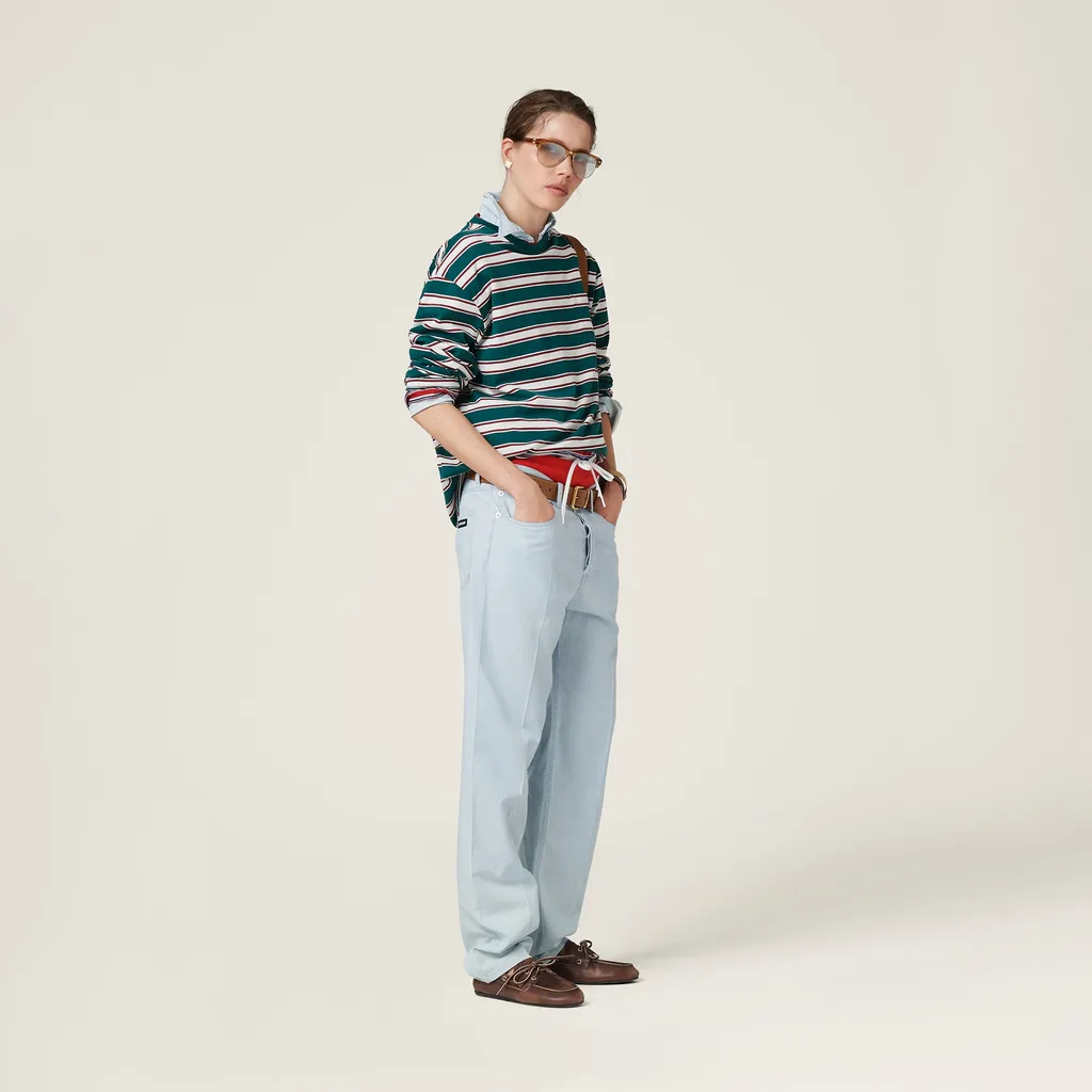 Mid-Rise Straight-Leg Denim Jeans