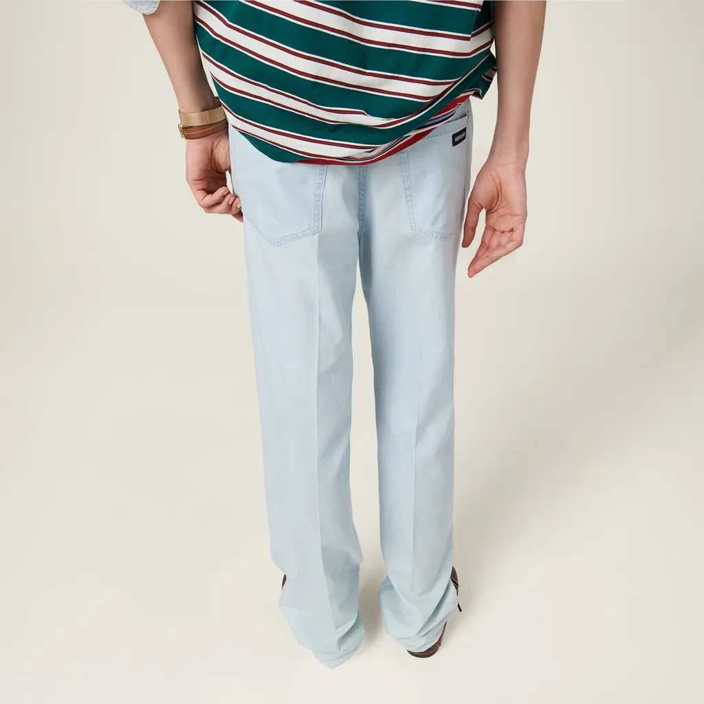 Mid-Rise Straight-Leg Denim Jeans