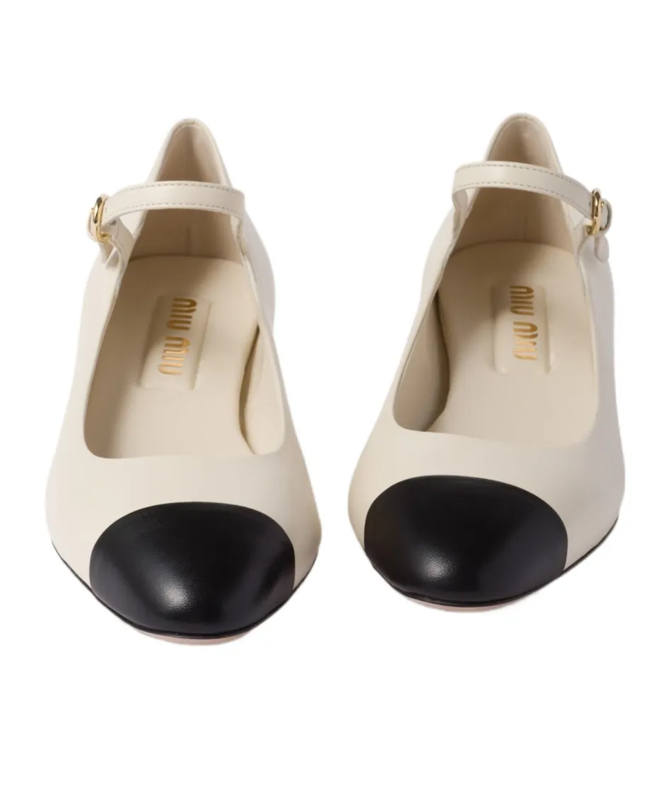 Two-Tone Leather Pumps