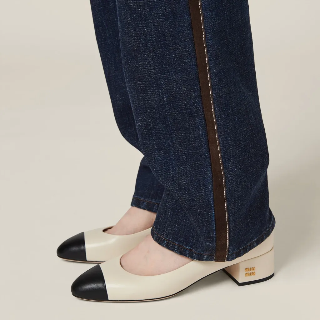 Two-Tone Leather Pumps