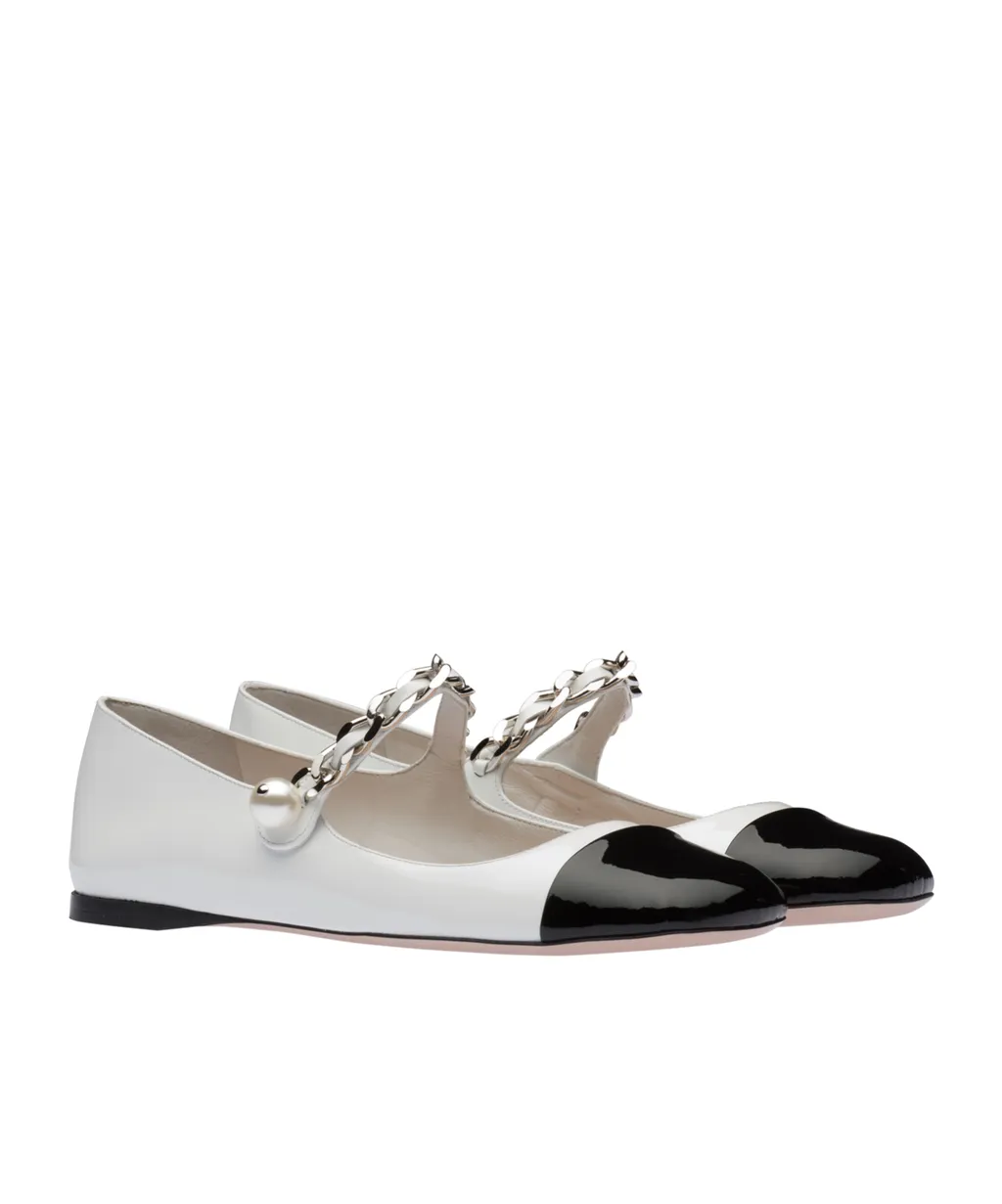 Two-Toned Chain-Linked Ballerinas