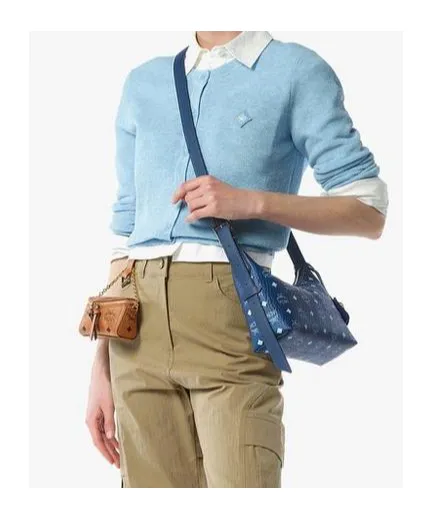 Small Aren Visetos Zipped Crossbody Bag