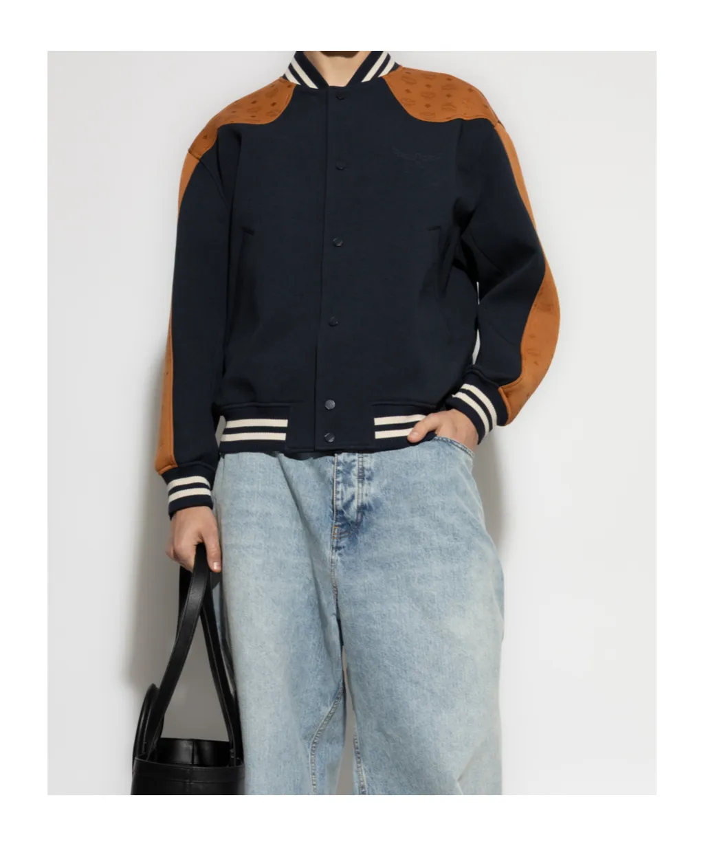 Ponte Varsity Monogram Bomber Jacket