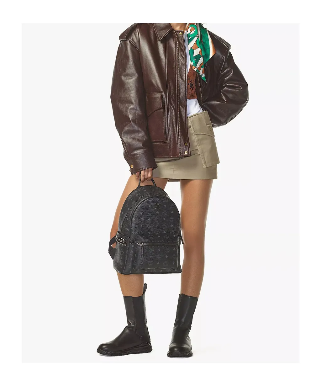 Studded Monogram Backpack