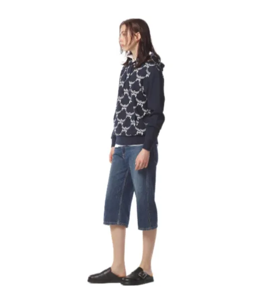 Loretos Monogram Hooded Hoodie