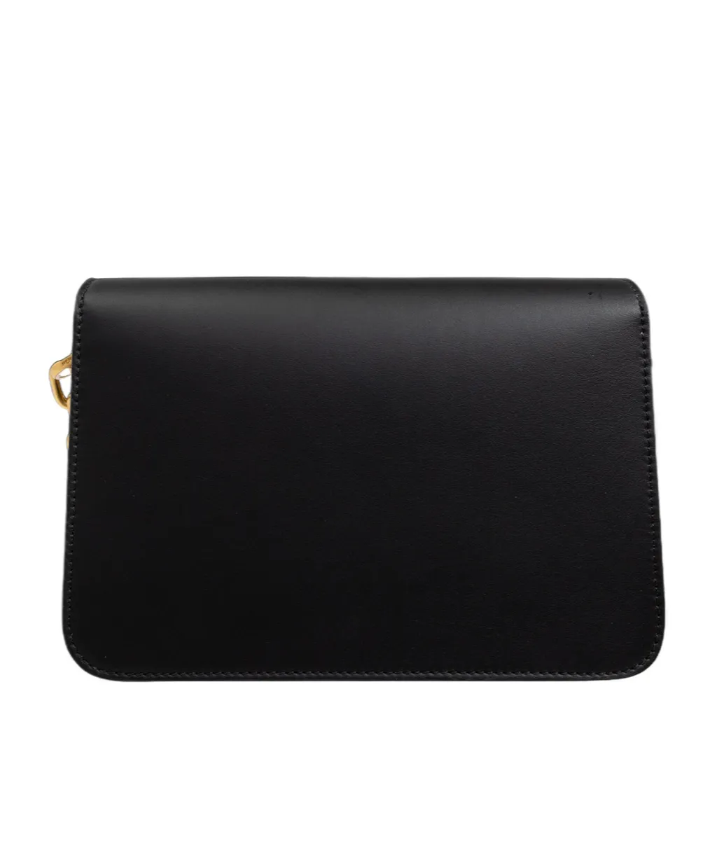 Logo Embossed Shoulder Bag