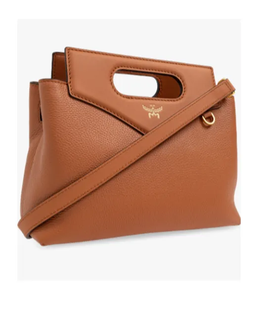 Logo Printed Strapped Shoulder Bag