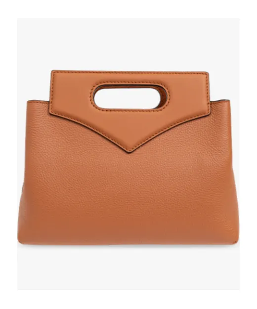 Logo Printed Strapped Shoulder Bag