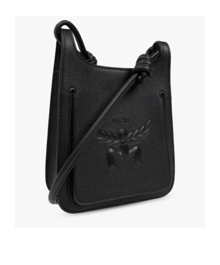 Mini Himmel Logo Embossed Hobo Bag