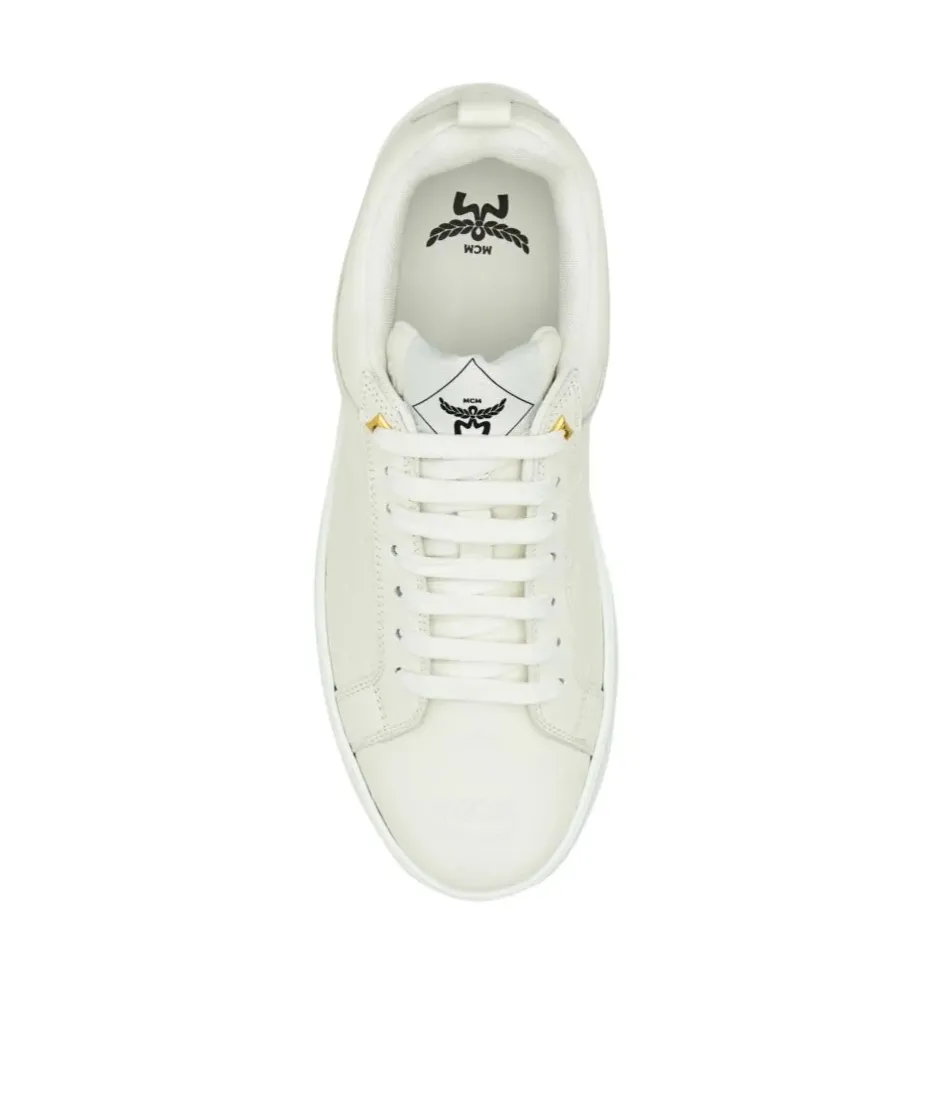Logo-Embossed Lace-Up Sneakers