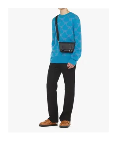 Logo Printed Messenger Bag