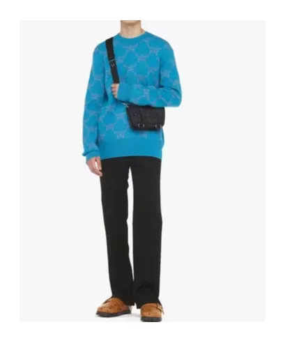 Logo Printed Messenger Bag