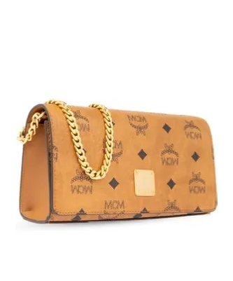 Logo-Engraved Chain-Linked Shoulder Bag