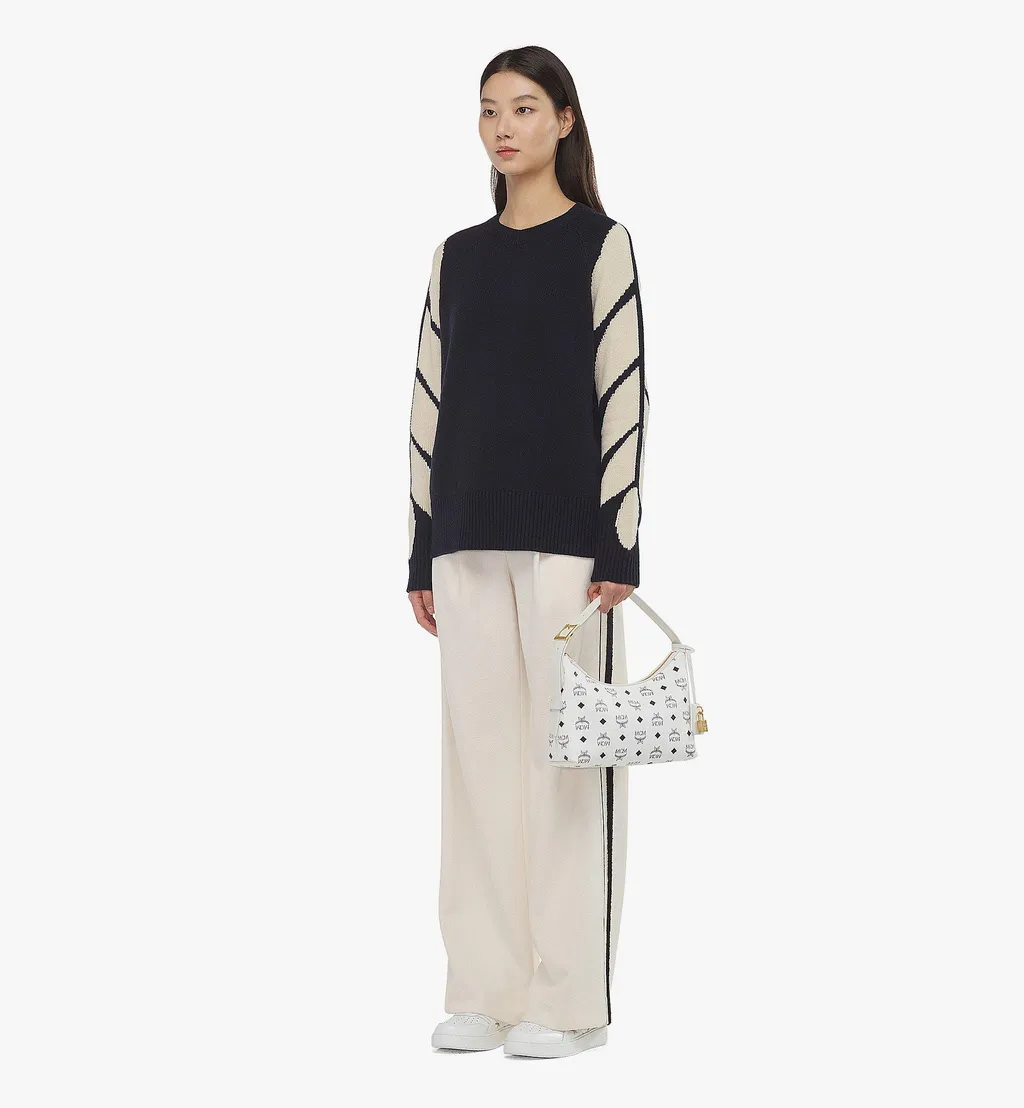 Small Aren Visetos Zipped Crossbody Bag