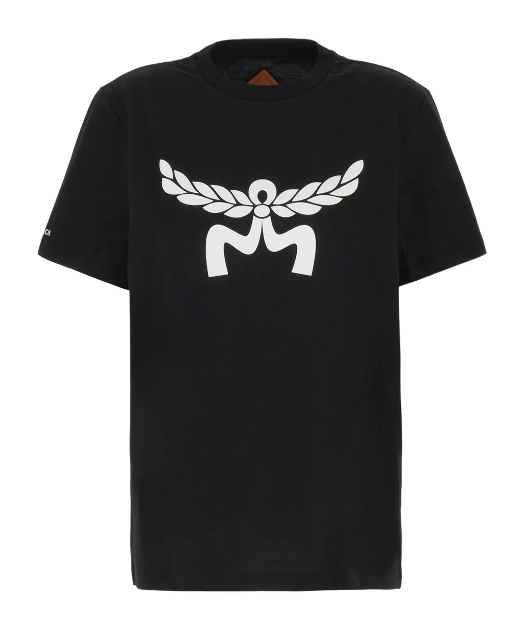 Laurel Logo Printed Crewneck T-Shirt