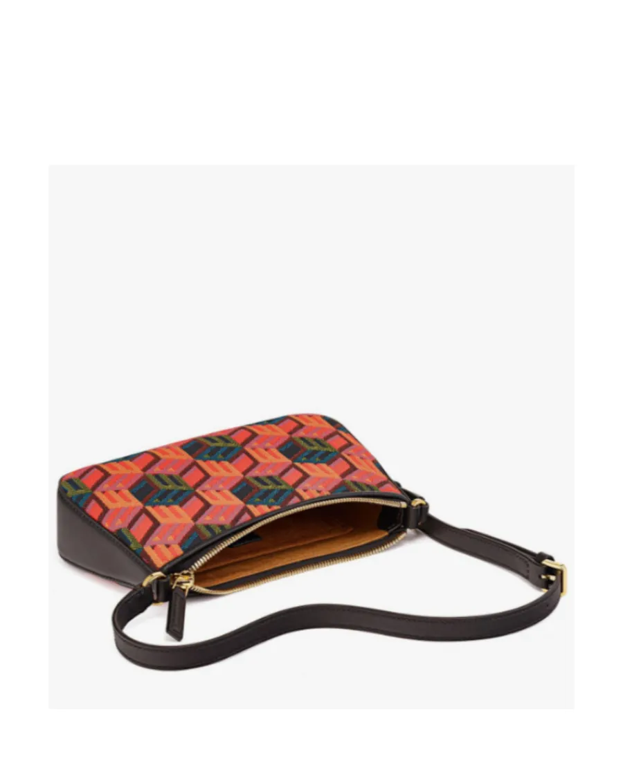 Monogram Zip-Up Mini Shoulder Bag