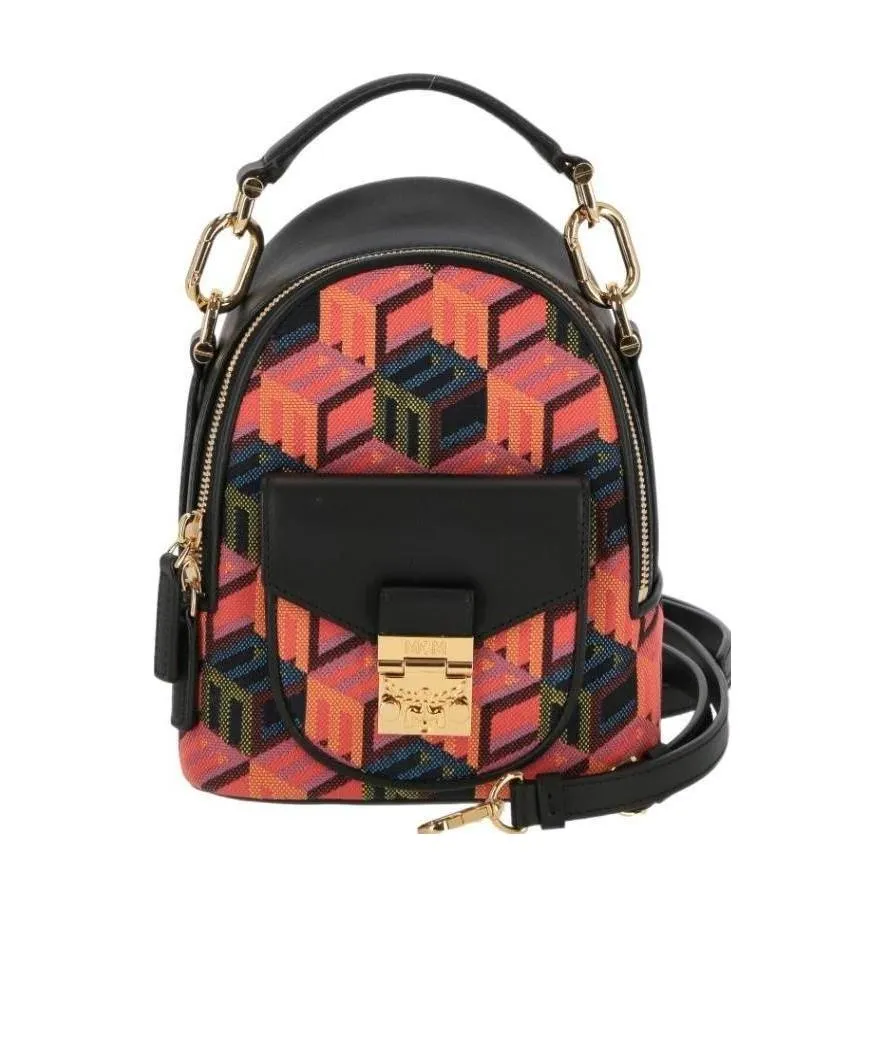 Patricia Cubic Monogram Jacquard Backpack
