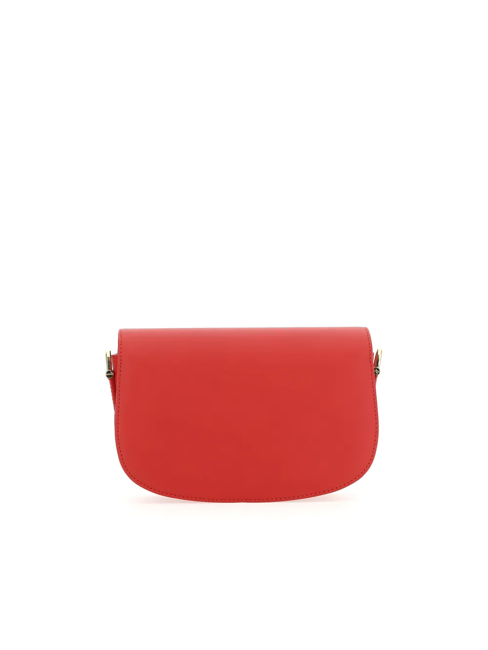 Logo Concave Embossed Shoulder Bag