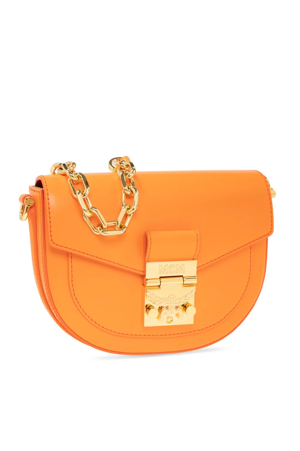 Concave Embossed Logo Crossbody Bag