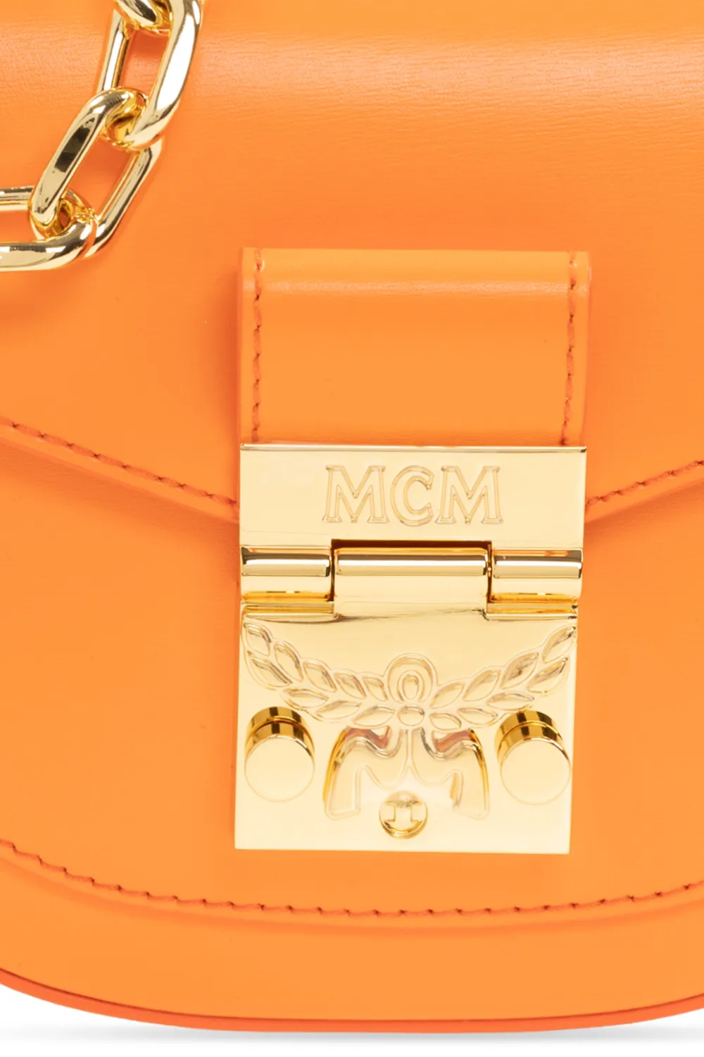 Concave Embossed Logo Crossbody Bag