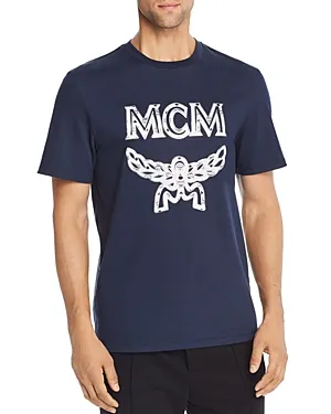 Round Collar Logo Short-Sleeved T-Shirt
