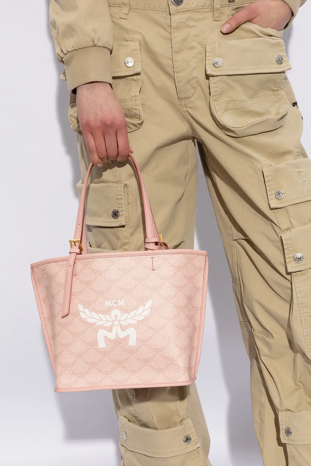 Mini Himmel Lauretos Monogram Pattern Tote Bag