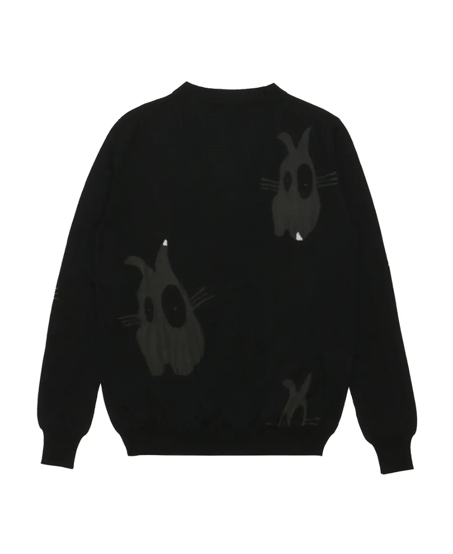 Jacquard V-Neck Sweater