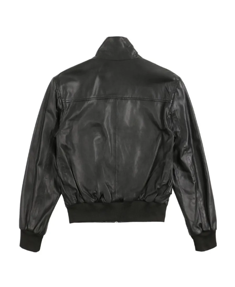 Logo Leather Jacket