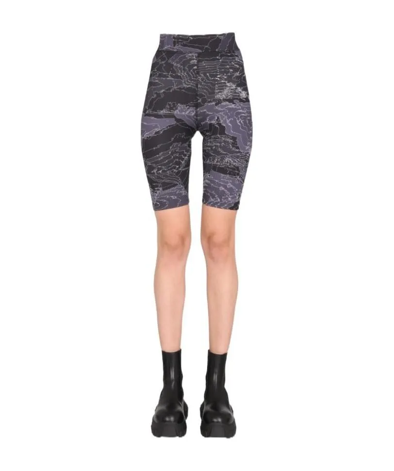 Graphic Printed Cycling Shorts