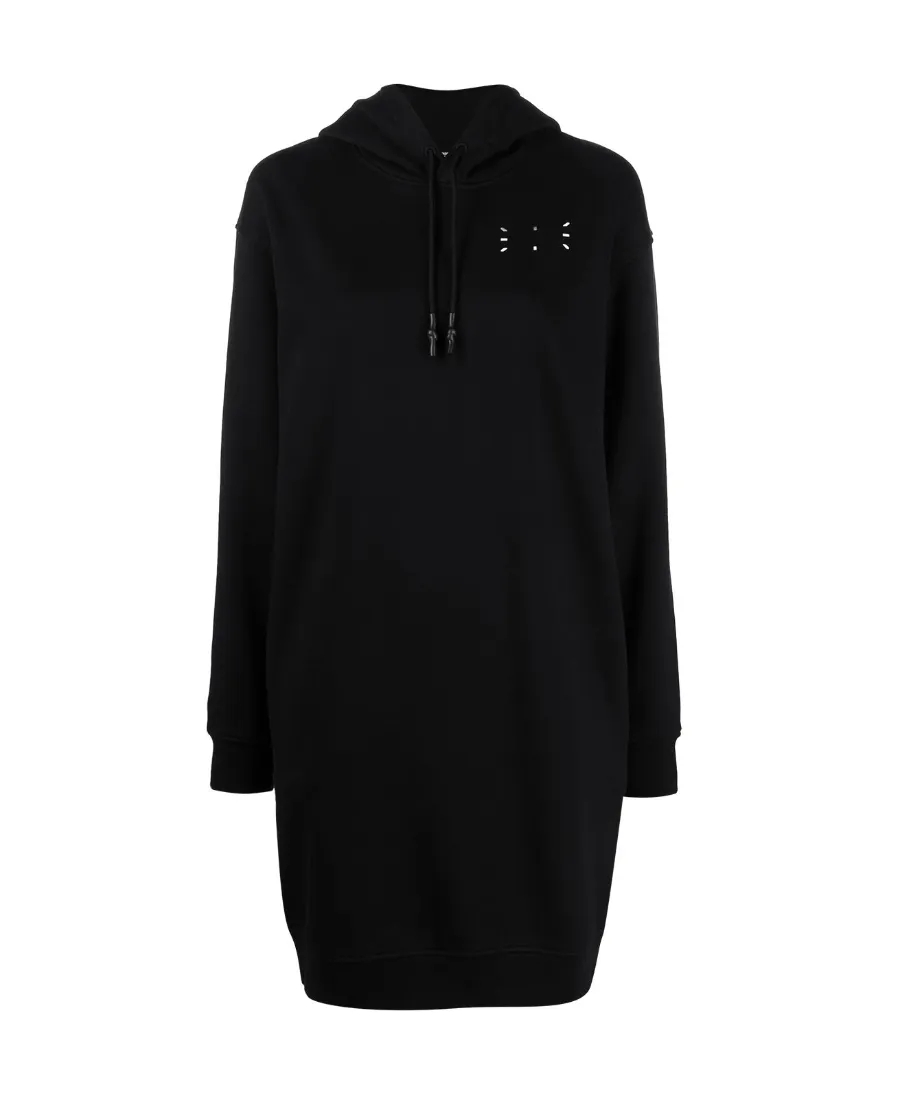 Logo Print Hooded Dress
