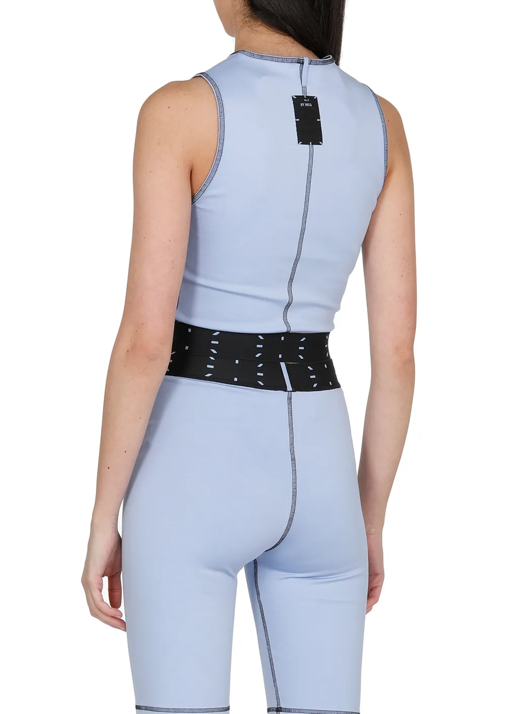 Contrast Trim Cropped Top