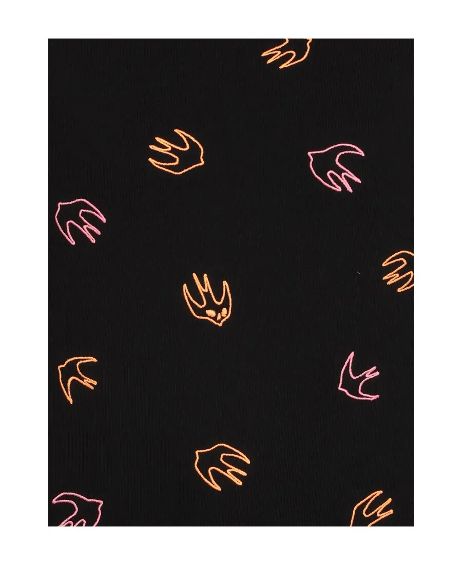 Swallow Embroidered Hooded Sweater