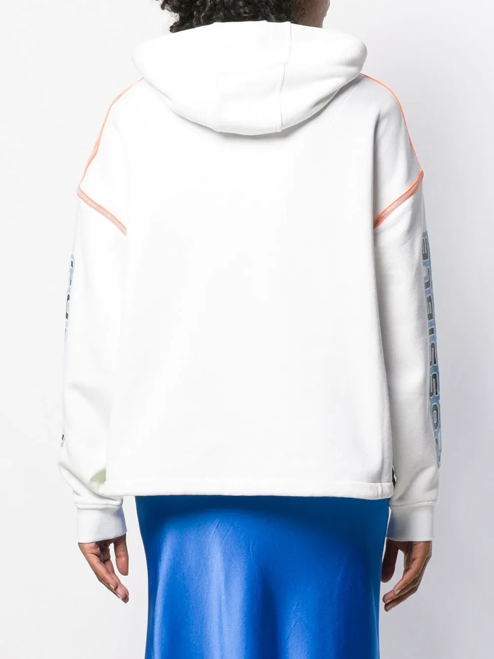 Pattern Printed Hooded Sweater