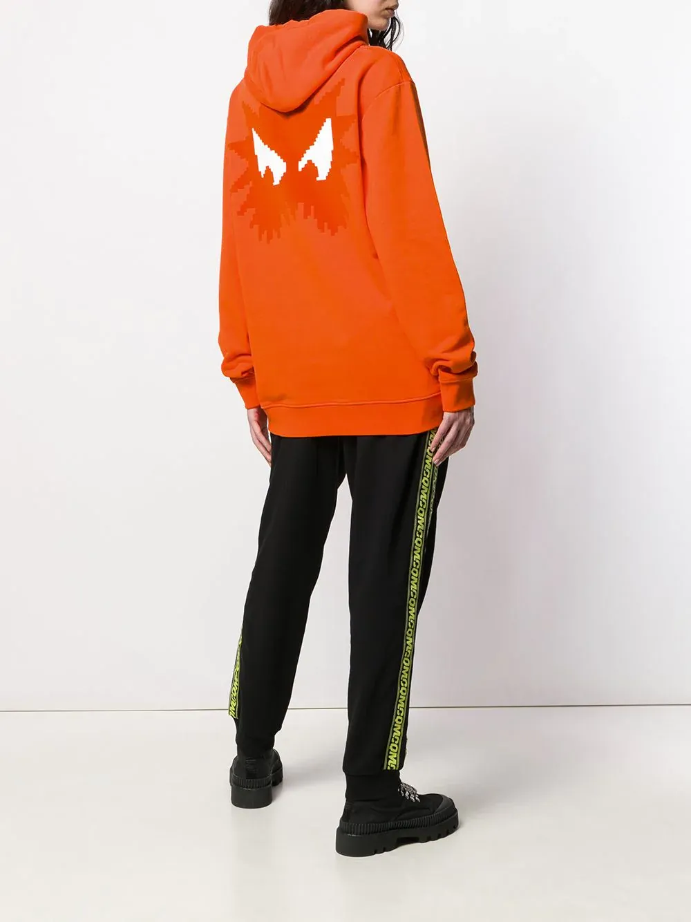 Monster Print Hooded Hoodie