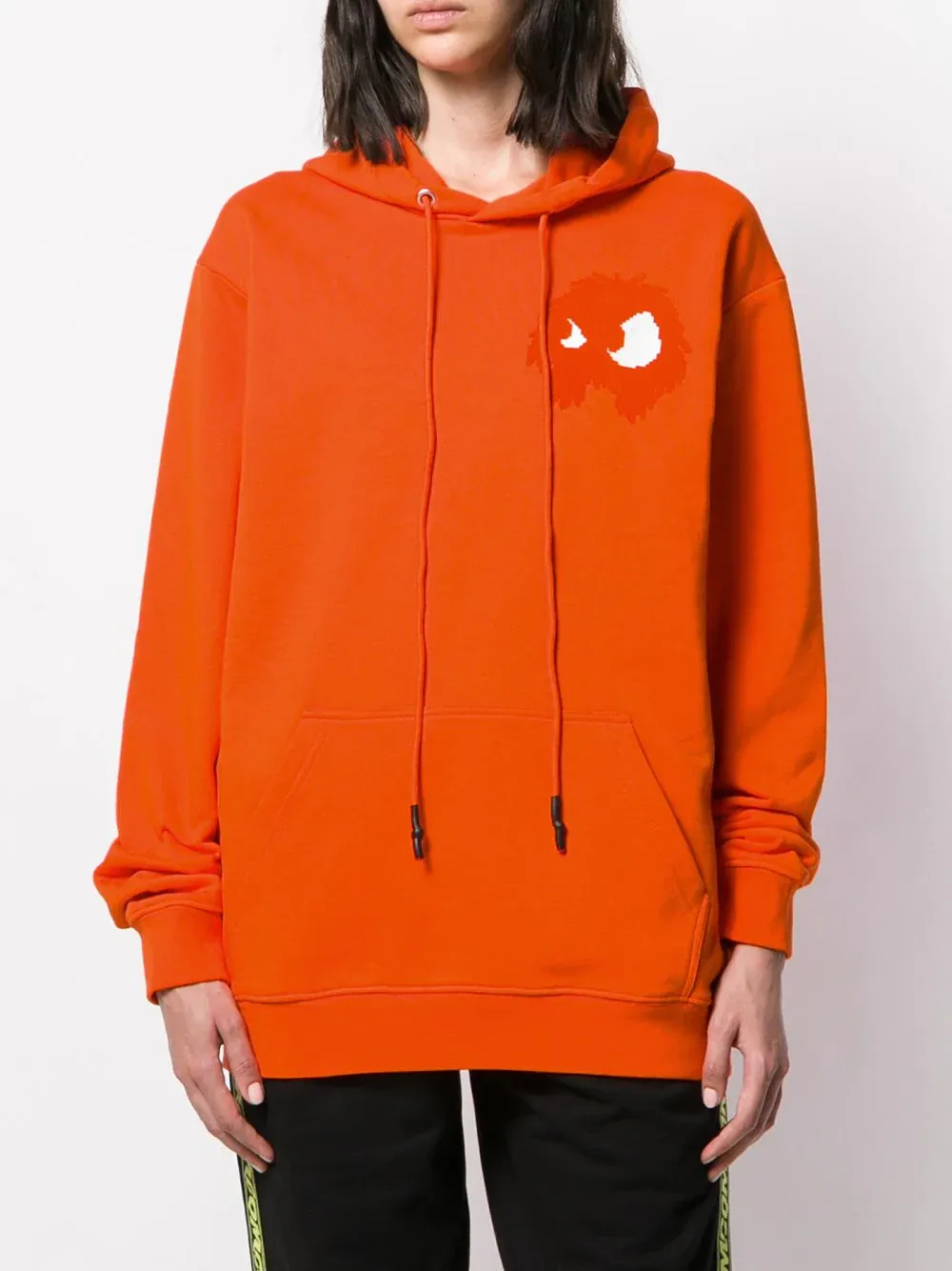 Monster Print Hooded Hoodie