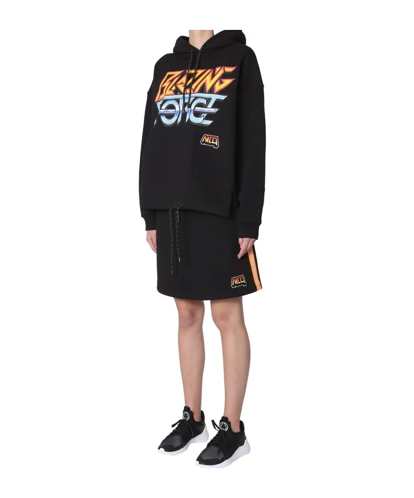 Pattern Printed Hooded Hoodie