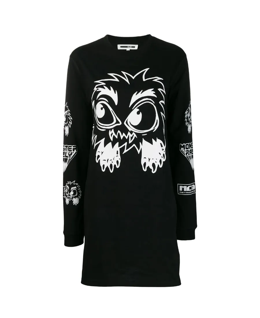 Monster Pattern Printed Dress