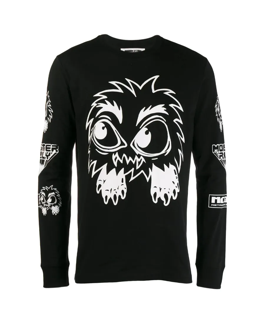 Monster Pattern Printed Hoodie