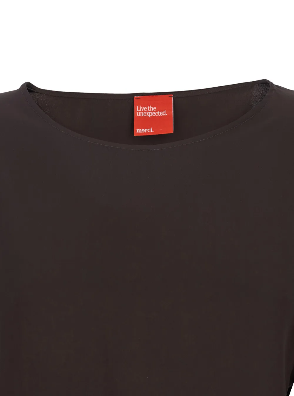 Wide-Sleeve Round Neck Top